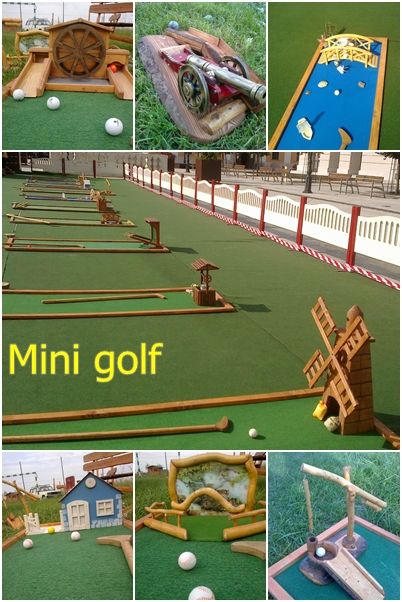 Mini golf az élményparkban